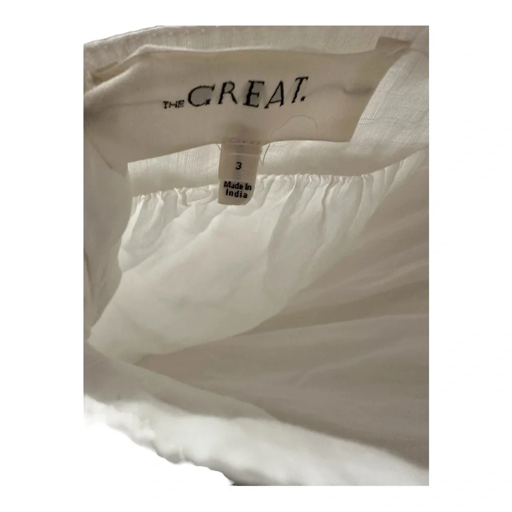 The Great “Victorian Apron Dress” 100% Cotton White Lace Maxi Size 3 - Picture 3 of 4